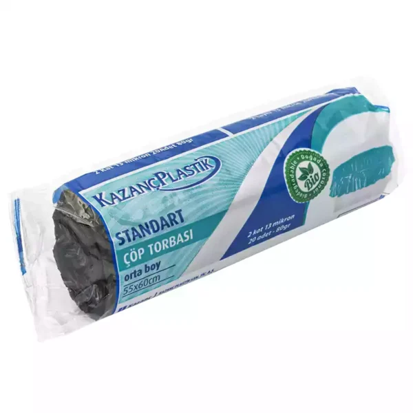 Kazanç Standart Çöp 80 Gr Siyah Orta 55x60